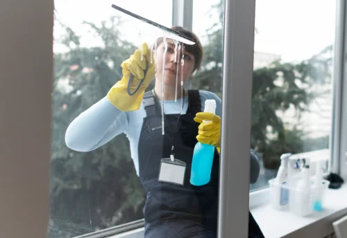 Nettoyage de vitres intérieures et extérieures à Ensigné